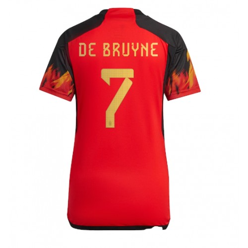 Fotbalové Dres Belgie Kevin De Bruyne #7 Dámské Domácí MS 2022 Krátký Rukáv
